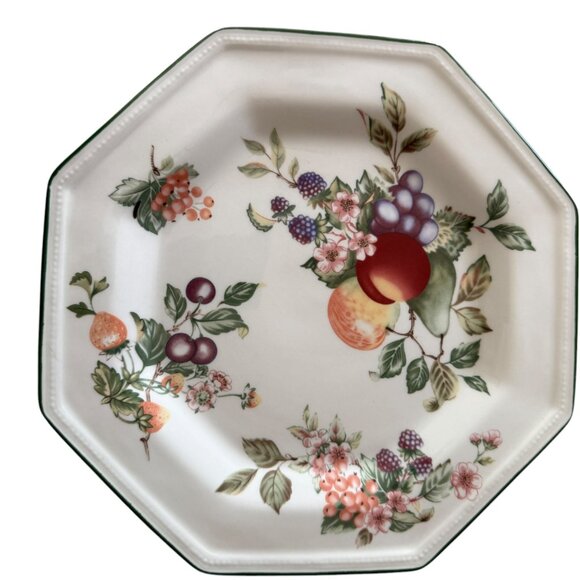 Johnson Brothers FRESH FRUIT Dinner Plates England Porcelain Octagonal Set Of 2 - Picture 4 of 13